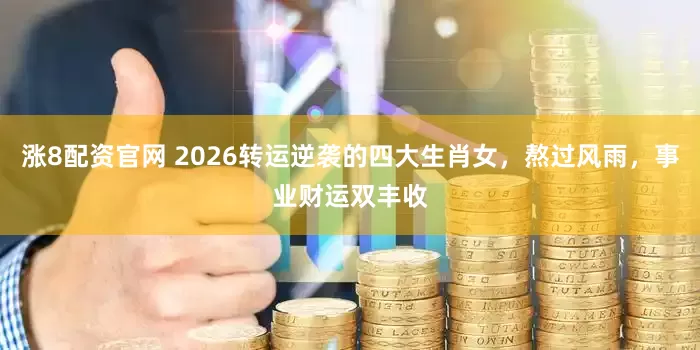 涨8配资官网 2026转运逆袭的四大生肖女，熬过风雨，事业财运双丰收
